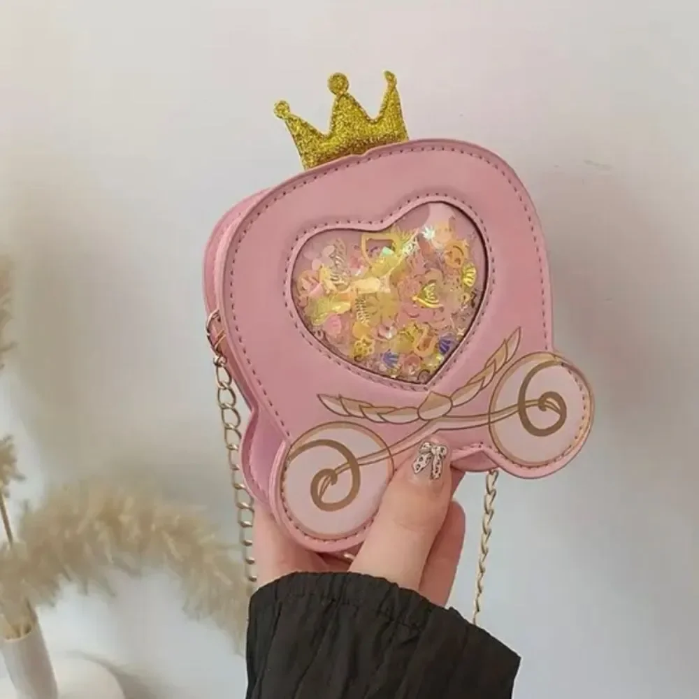 Girls Mini Princess Carriage Purse Bag